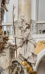 Heiliger Christophorus: Patronat für ein christliches Tagwerk, Nothelfer in vielen Gefahren, Retter aus Wassernot; Schutzpatron der  Schiffer, Flößer, aller Reisenden und Kraftfahrer; Helfer gegen einen unvorhergesehenen Tod