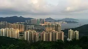 Blick vom Black Hill auf Tseung Kwan O in Sai Kung, 2019