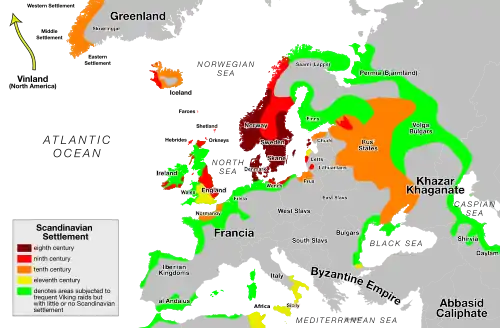 Die Ausbreitung der Skandinavier in der Wikingerzeit
