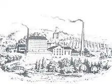 Baumwollspinnerei Hammerstein um 1850