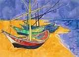 Vincent van Gogh: Fischerboote in Saintes-Marieheute Eremitage,St. Petersburg