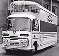 Bedford SB3 mit einem Aufbau als mobiles Kino von Plaxton, Baujahr 1967
