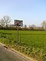 Ende einer geschlossenen Ortschaft in Vlekkem