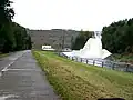 Überlauf der Talsperre