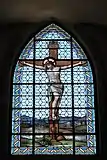 Fenster in der Kirche Saint-Cyr-et-Sainte-Julitte in Volnay