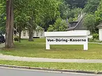 Der Haupteingang der Von-Düring-Kaserne