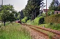 Ausfahrt aus Bahnhof Heiningen