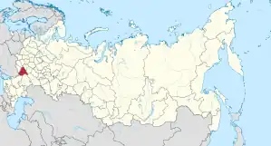 Lage innerhalb Russlands
