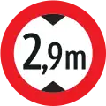 9b: Fahrverbot für über ... Meter hohe Fahrzeuge