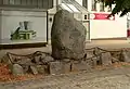 Findlings-Gedenkstein von 1913 am Dammtor zu 100 Jahre Völkerschlacht bei Leipzig von 1813