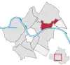 Lage der Radeberger Vorstadt in Dresden