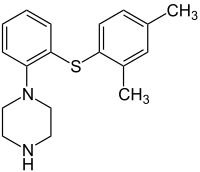 Strukturformel von Vortioxetin