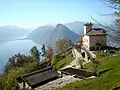 Der Luganersee vom Monte Brè aus betrachtet
