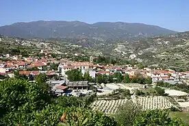 Omodos – Ansicht von Süden