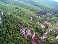 Das Dorf und Kloster von der Festung aus gesehen