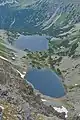 Vyšné Temnosmrečinské pleso und Nižné Temnosmrečinské pleso, Slowakei