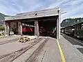 Fahrzeug- und Werkstatthalle der Museumsbahn, 2022