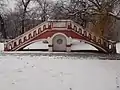 Der zweiarmige Aufgang auf der Stadtwäldchen-Seite
