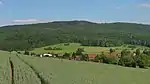 Ansicht von Westen mit dem Dorf Haddenberg
