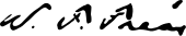 Walter Francis Frears Unterschrift