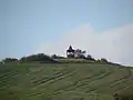 Das Gipfelplateau mit der Schutzhütte