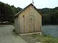 Striegelhaus zur Betätigung des Grundablasses (Striegel)