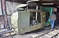 Gepanzerte Lok des Armley Mills Industrial Museum, Leeds
