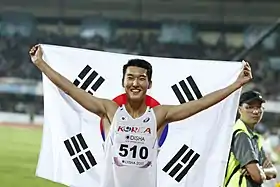 Woo Sang-hyeokRang elf mit 2,22&nbsp;m