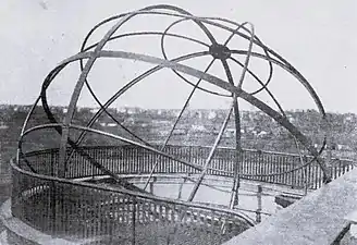 Darstellung des Himmelsgewölbes auf dem Nordturm der Westfassade