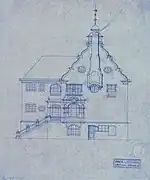 Littmann: Entwurf für das Kaiser-Wilhelm-Volkshaus, Detail