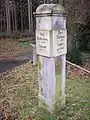 Wegweisersäule Kurort Hartha, Siedlung