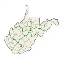 West Virginia: Kongress-Wahlkreise