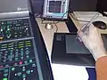 Grafiktablett im Einsatz