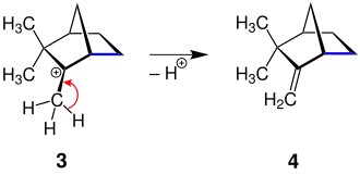 Mechanismus der Dehydratisierung von Isoborneol (Teil 2)