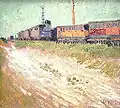 Vincent van Gogh:Wagons de chemin de fer à Arles