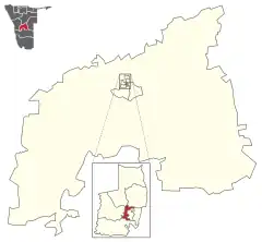 Karte John Alfons Pandeni (Wahlkreis) in Namibia