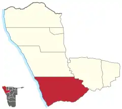 Karte Fransfontein in Namibia