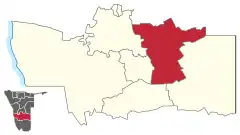 Karte Gochas in Namibia