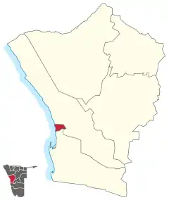 Karte Swakopmund in Namibia