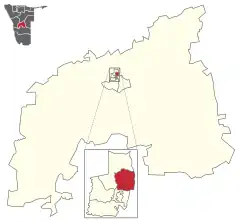 Karte Tobias Hainyeko (Wahlkreis) in Namibia
