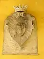 Gemehrtes Wappen derer von Gudenus, Schloss Waidhofen a.d. Thaya