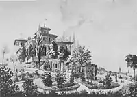 Landhaus von Freiherr von Irmtraut, 1802.
