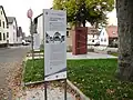 Ansicht des Waldenserplatz vom Seitenarm der Talstraße