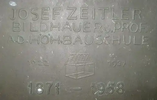 Bildunterschrift des Porträtmedaillons.