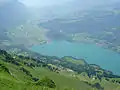 Sicht auf den Walensee und Walenstadt vom Selun aus