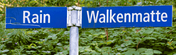 Strassenschild Walkenmatte