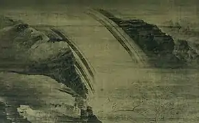 Wasserfall, Wang Wei (8.&nbsp;Jahrhundert)