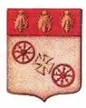 Mainzer Rad mit Bienen im Wappen der Bonne ville de l’Empire français Mayence ab 1811