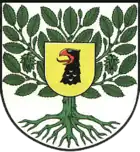 Adlerkopf im Wappen von Ahrensbök, redend