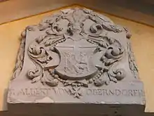 Wappen Albert von Oberndorff, angebracht am Schloss Neckarhausen
